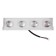 Facade lamp "Cascade", FSD-092, 4 W, 3000K, 4 rays, IP65, 220 V, metal, white