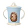 Pilot nursery with soft nose, 270 ml., With handles, color light blue, MIX drawing
