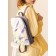 Backpack, 2 parts with lightning, lilac color "flowers"