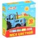 Set of school shallows, 12 pieces, blue tractor