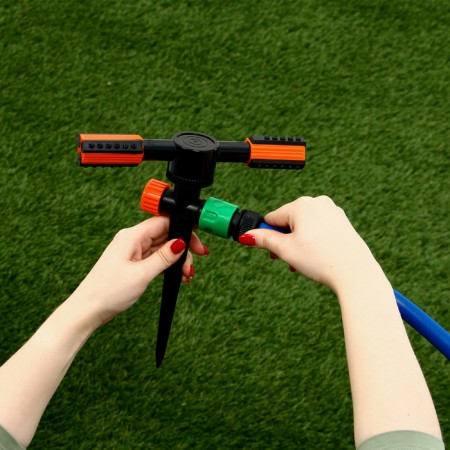2-swindle sprayer, 24 cm, under connector, peak, plastic, Greengo-15