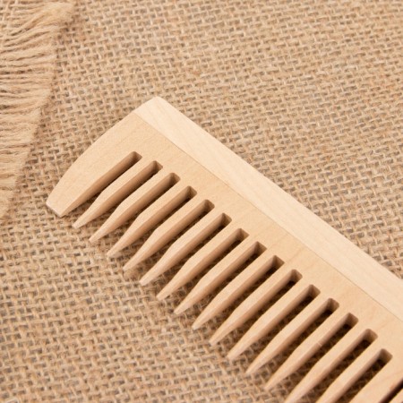 Comb - comb, 19.5 × 4.5 cm, combined, packing 25 pcs, color "Light wood"-3
