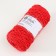 Knitting cord 100% polyester, width 5 mm 100m (red)