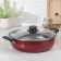 Form "Expert", 3.5 l, d = 26 cm, glass cover, plastic handles, anti -stick coating, burgundy color