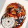 Tattoo on the body color "Fox - Keeper of Dreams" 26.1x14.6 cm