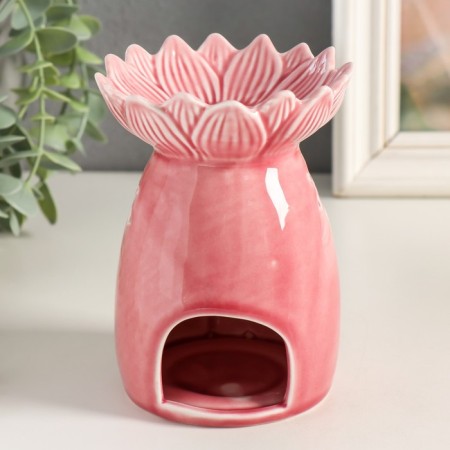 Aroma lamp ceramics "Sunflower" mix 9.5x9.5x12.5 cm-4