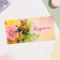 Money envelope "Congratulations !!" Flowers, 16.5 x 8 cm