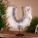 Decor "horseshoe" feather, shell 47x15x50 cm
