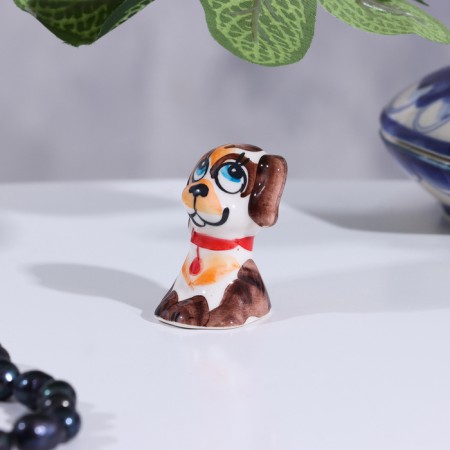 Souvenir dog "puppy", gzhel, color-1