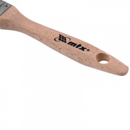 Brush flat MTX 83320, soft artificial bristles, wooden handle, 1.5 "-2
