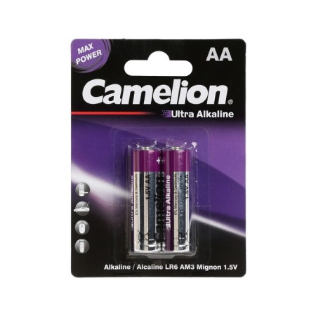 Battery Alkalin Camelion Ultra, AA, LR6-2BL, blister, 2 pcs.