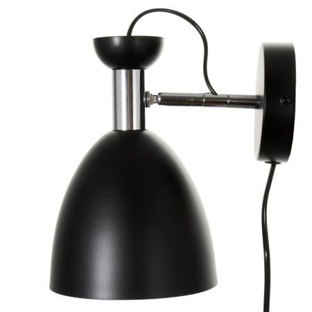 Sconces with a switch on the wire "Claudia" E27 40W black 28x15x20cm-4