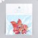 Decor for creativity plastic "Tail of a mermaid with golden lines" dark pink 3x2.4 cm
