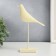 Souvenir Polystone "Bird - Long legs" White 23x17 cm