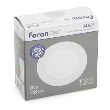 The built -in LED Feron AL528, IP40, LED, 8 W, 91x91x28 mm, white color-10