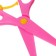 Baby scissors 13 cm, plastic, fixator, rounded ends, in a cardboard box, a mix