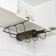 Holder for bottles of suspended share, for 3 bottles, black color