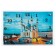 Carty clock is wall-mounted, interior "mosque" silent, 25 x 35 cm