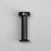Furniture hook CAPPIO Tranquil, one -rod, black color, 10 pcs.
