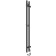 Electric heated towel rail Laris Prime Chekch, 80x1200 mm, 2 crossbars, left, black