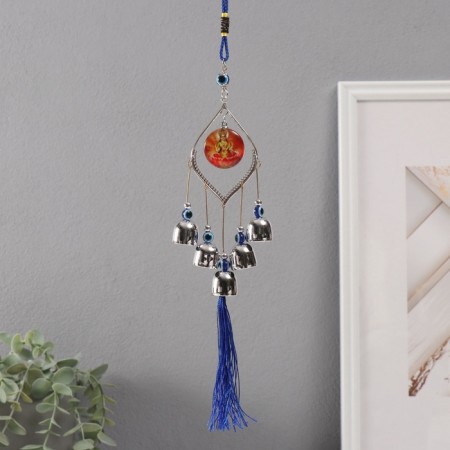 Wind Music Metal from the evil eye "Goddess Lakshmi" 5 bells 36 cm