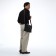 Male Business Bag, Textura, 2 external pockets, brown color