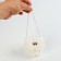 Bag for puppets "fur", white color