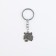Metallic key keychain "Real man", 7 x 3 cm