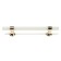 Cappio pk106 bracket handle, m/o 128 mm, d = 12 mm, plastic, phosphorus/gold color