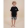 Set for boys, height 92 cm, black color