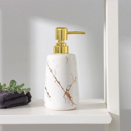 Savanna Lightning liquid soap dispenser, 350 ml, white color
