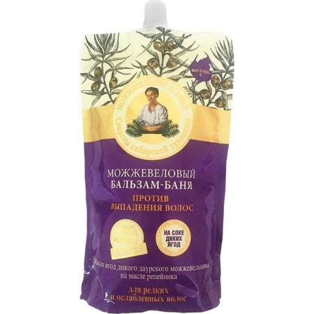 Hair balm recipes Grandma Agafia "Juniper", against hair loss, 500 ml