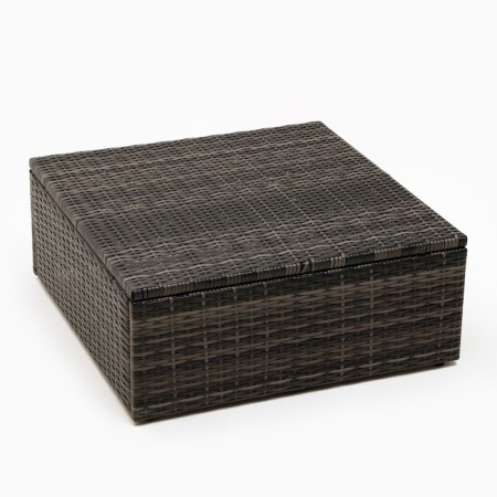 Garden Puff "Bordeaux", weaving: artificial rattan, 73.5 x 29.5 x 73.5 cm-2