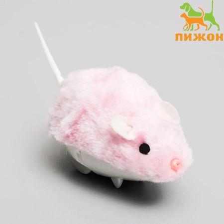 Cavaling fur mouse small, 8.5 cm, pink