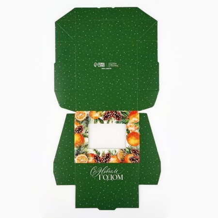 Folding box "New Year's botanist", 10 x 8 x 3.5 cm, New Year-5