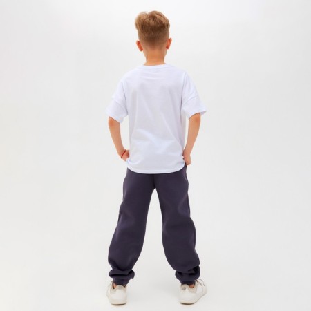 Children's Minaku Colors T -shirt, white/blue color, height 116-3