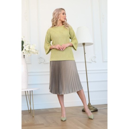 Women's skirt, size 50, gray color-3