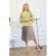 Women's skirt, size 50, gray color