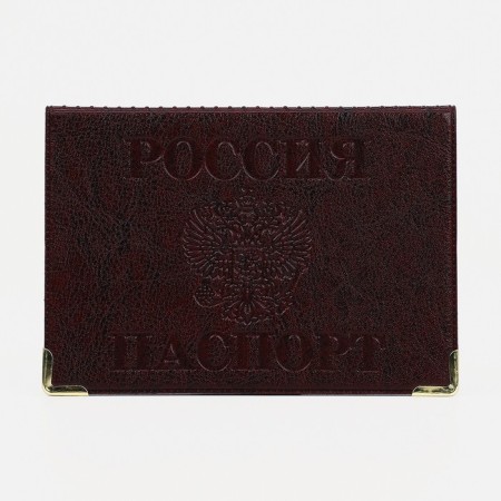 Cover for passport, burgundy color-1
