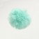 A toy for cats "fur ball", artificial fur, 5 cm, mint