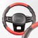 SkyWay Carbon-2 m, black and red eco-leather braid, S01102424