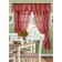 Set of curtains Chain -S, size 140x185 cm - 2 pcs, lambrequin 286x38 cm, 2 grabbing