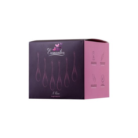 A set of vaginal balls Eromantica K-Rose, silicone, pink color, 6 pcs.-5