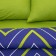 Bed linen Ethel 2 joint venture "Green-blue zigzagi" 175x215, 200x220, 70x70-2 pcs