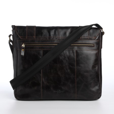 Male bag, xl zolo, dark brown color-3