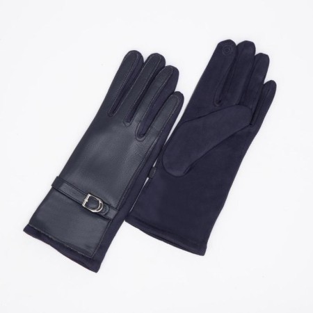 Gloves are female, dimensionless, without insulation, blue color