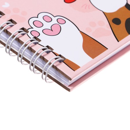 Gift notebook, 45 sheets, line, on the castle, on the crest, paws (17.8x13cm)-4
