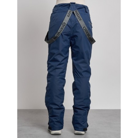Semi-combinezone ski insulated female winter, size 42, dark blue color-6