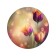 Pareo and beach rug "Morning with tulips", d = 150 cm