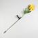 Garden lamp on the solar battery "Chrysanthemum Yellow", 75 cm, 1 LED, glow white